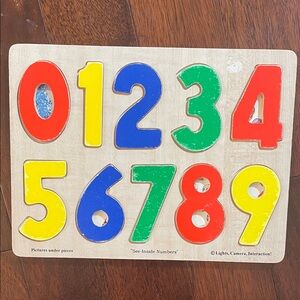 Colorful Number Puzzle for Kids